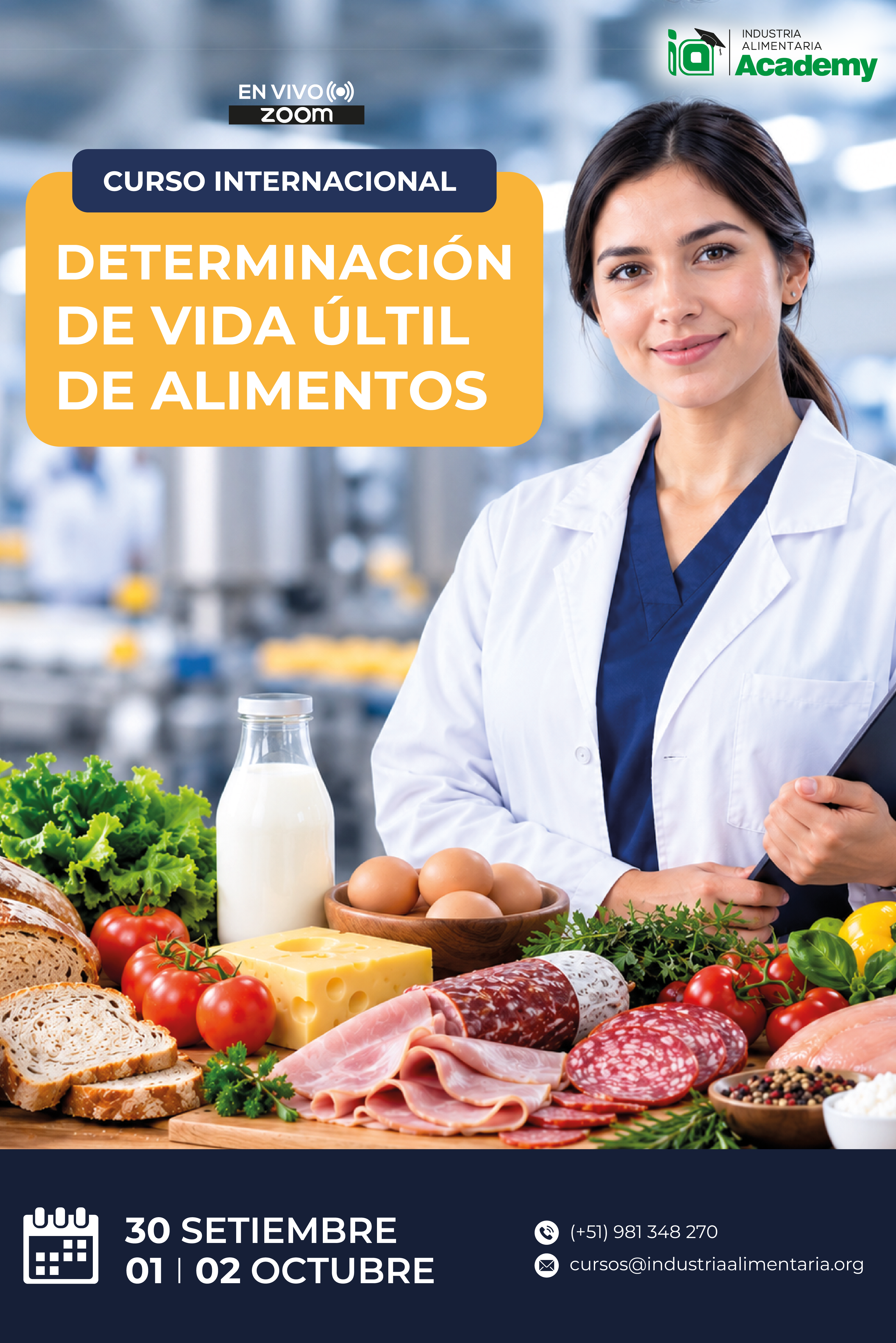 CURSO INTERNACIONAL DETERMINACION DE VIDA ÚTIL DE ALIMENTOS
